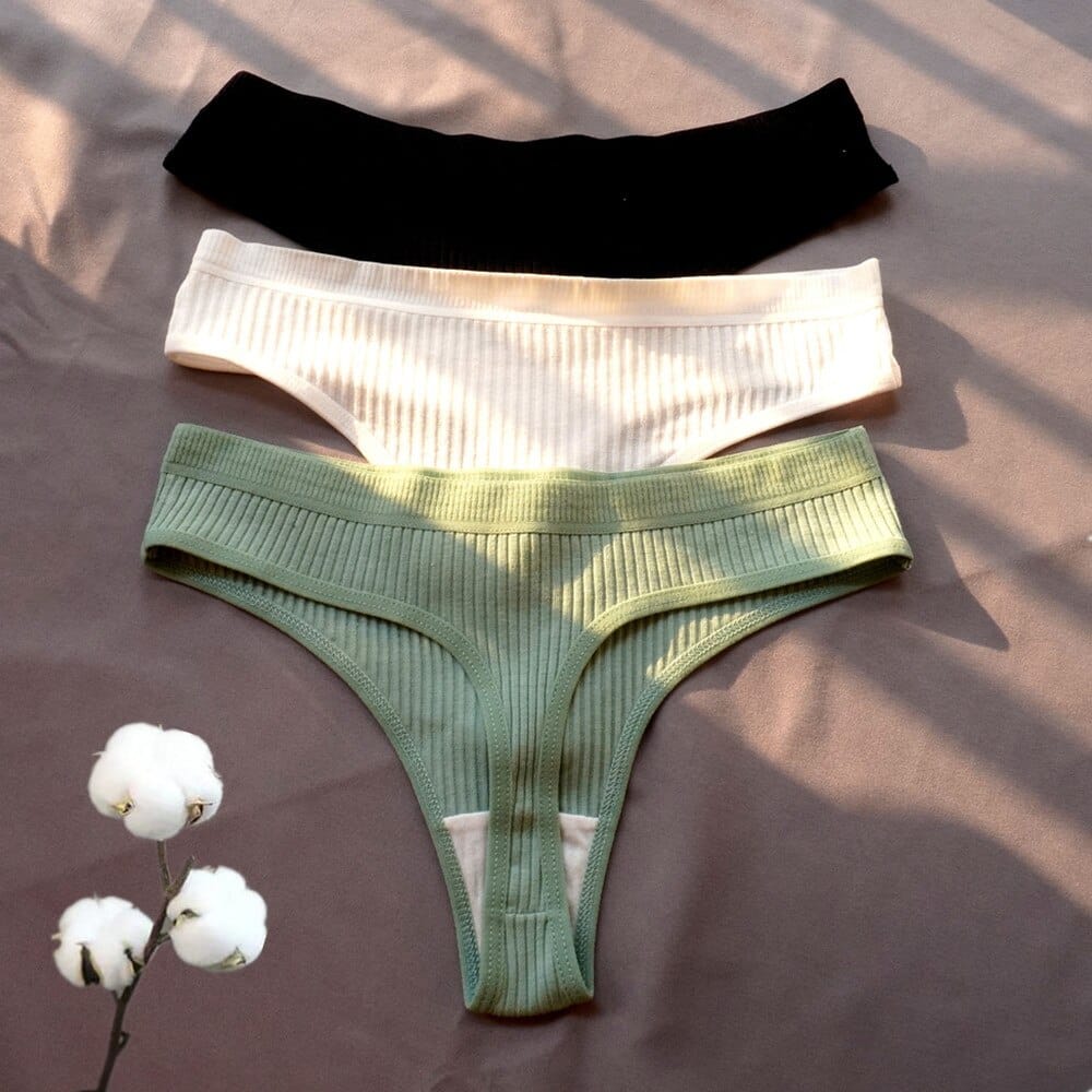 custom organic cotton bikini underwear wholesale